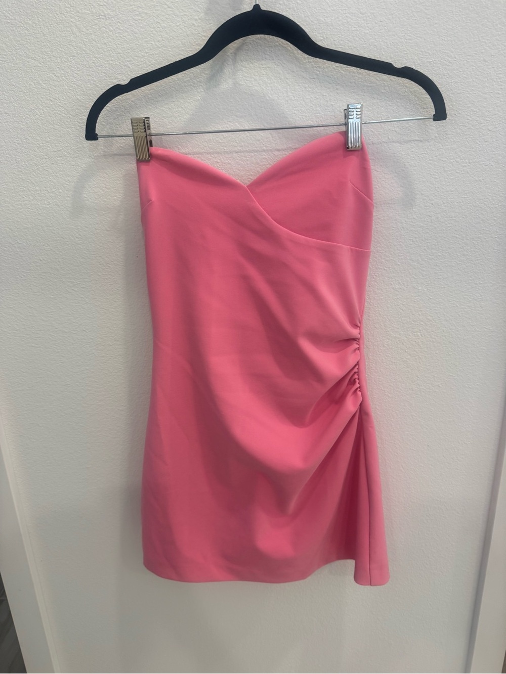Zara Strapless Sweetheart Pink Mini Dress